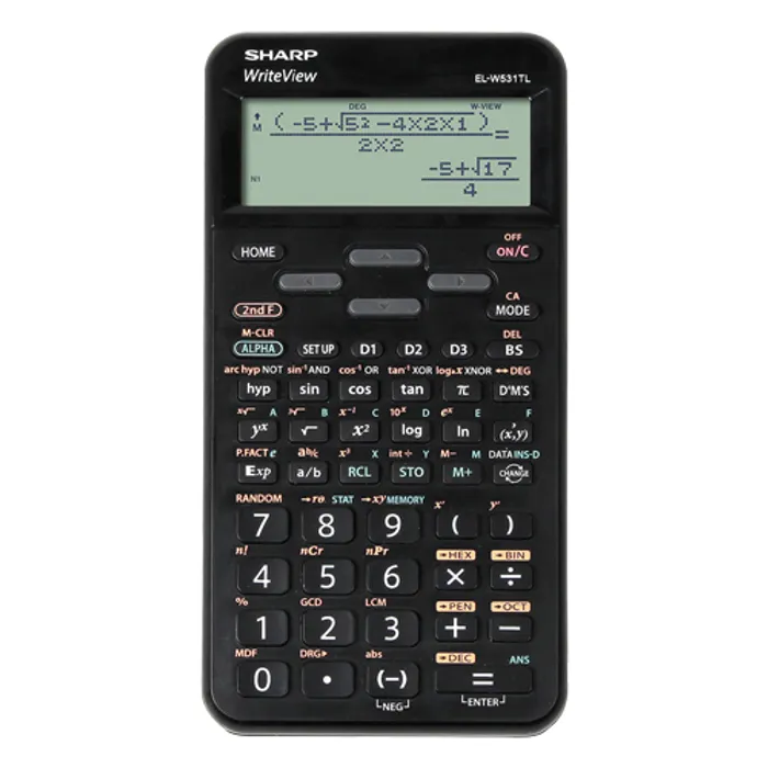 Hlavný obrázok produktu Sharp Kalkulačka EL-W531TL, černá, vědecká, bodový displej, plastový kryt