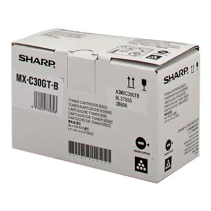 Hlavný obrázok produktu Sharp originální toner MX-C30GTB, black, 6000str., Sharp MX-C250FE, C300WE, O