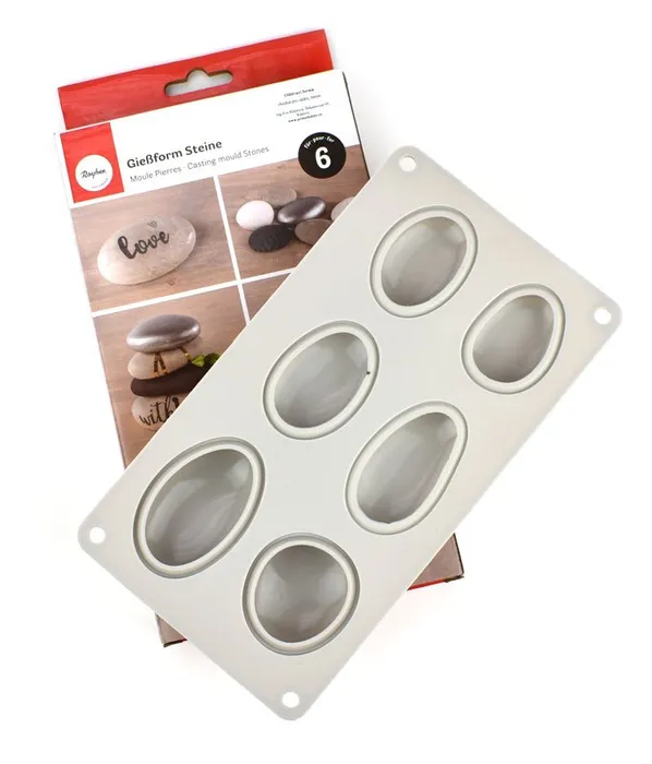 Hlavný obrázok produktu Silikonová odlévací forma na kameny, 6 typů