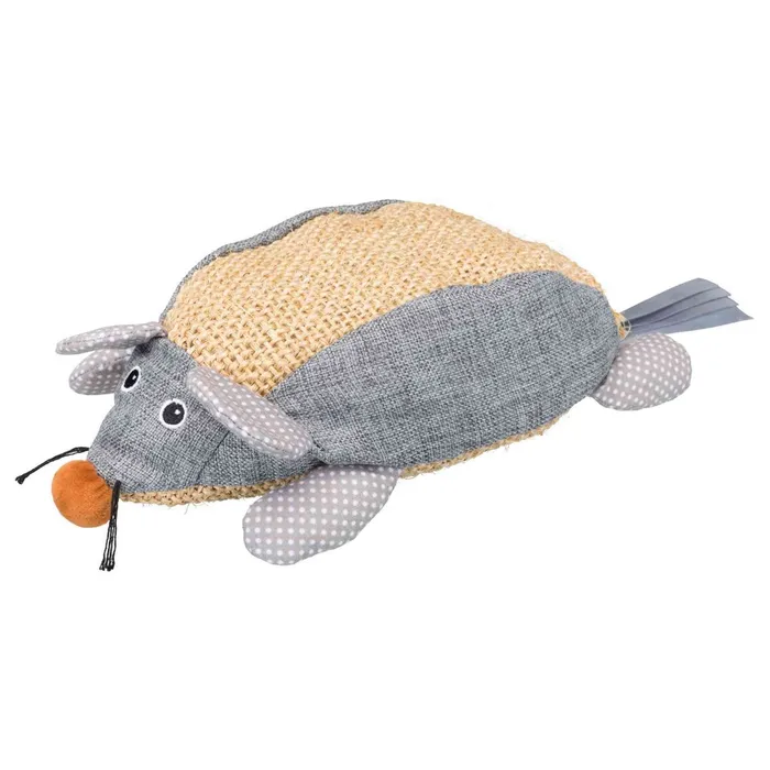 Hlavný obrázok produktu Sisalová myš, sisal/látka 30 cm přírodní/šedá