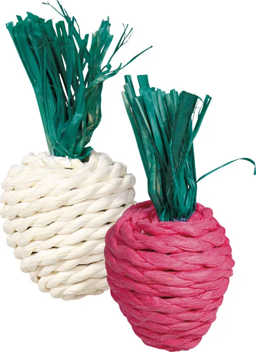 Hlavný obrázok produktu Sisalová ředkvička bílá a červená 8 cm (2 ks)
