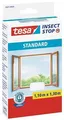 Sieť proti hmyzu 55680, do okien, biela, 1,1 x 1,3 m, na suchý zips, TESA
