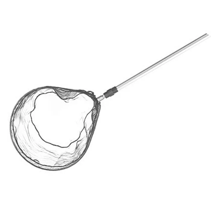 Hlavný obrázok produktu Síťka - podběrák teleskopická tyč, černá 41x36cm/1,25-1,94 m