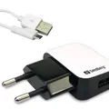 Ďalší obrázok produktu Sieťová nabíjačka, micro USB, univerzálna, 1000 mAh, SANDBERG, biela