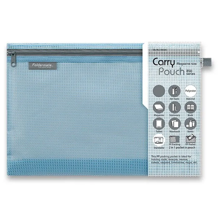 Hlavný obrázok produktu Síťovaná plastová obálka Foldermate Pop Gear A4, modrá