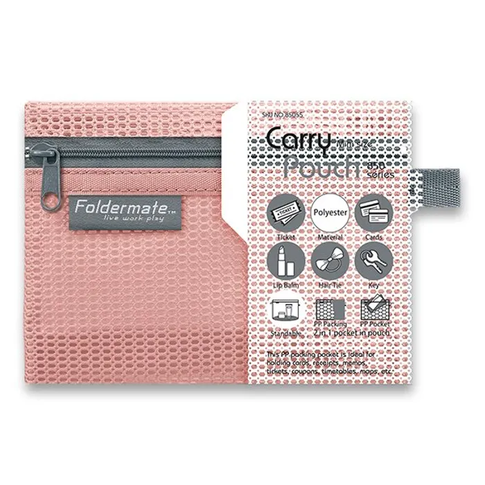 Hlavný obrázok produktu Síťovaná plastová obálka Foldermate Pop Gear Mini, růžová