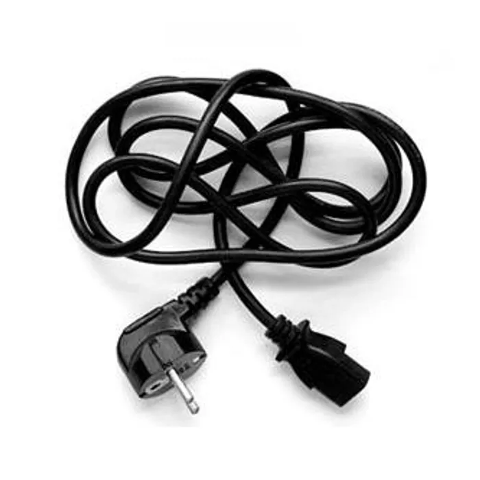 Hlavný obrázok produktu Síťový kabel 230V napájecí, CEE7 (vidlice)-C13, 3m, VDE approved, černý, Logo