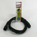 Ďalší obrázok produktu Sieťový kábel 230V predlžovací, C13-C14, 2m, VDE approved, čierny, Logo