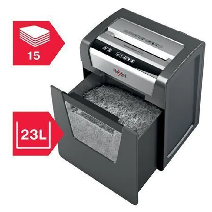 Hlavný obrázok produktu Skartovačka "Momentum X415", 15 listů, konfety, REXEL