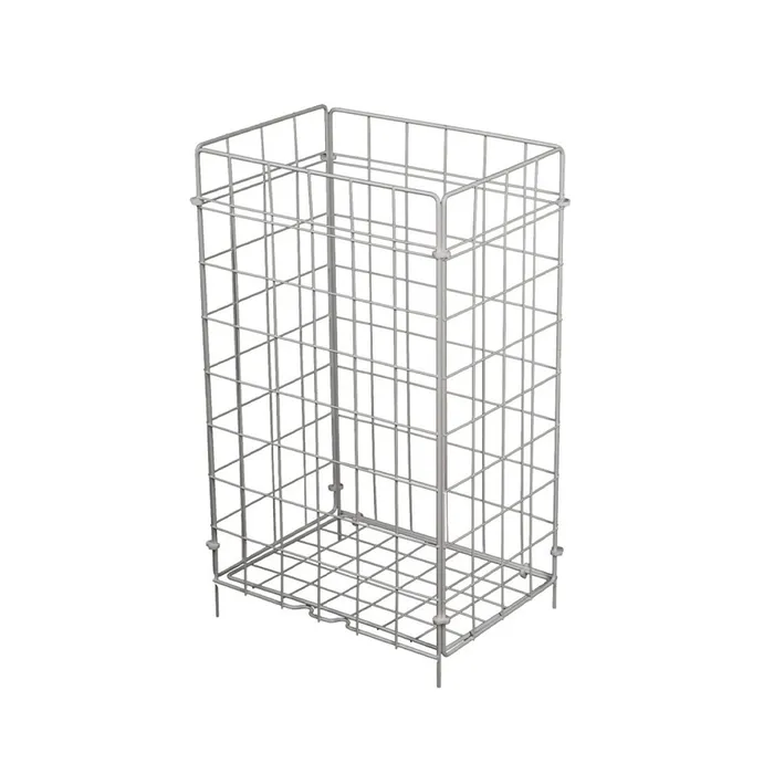Hlavný obrázok produktu Skládací drátěný odpadkový koš bílý, 50 l [1 ks]