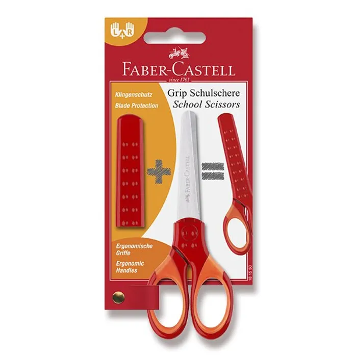 Hlavný obrázok produktu Školní nůžky Faber-Castell červené