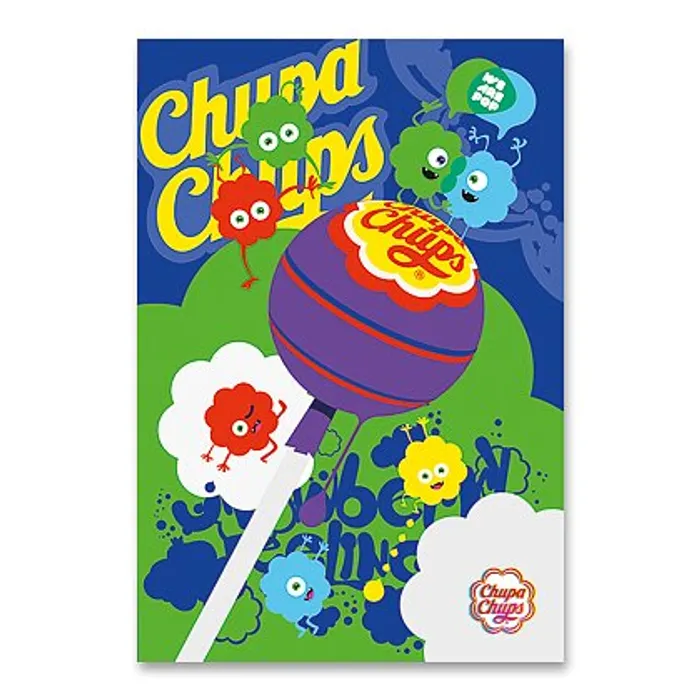 Hlavný obrázok produktu Školní sešit Chupa Chups 2025 - A4, linkovaný, 40 listů,mix motivů