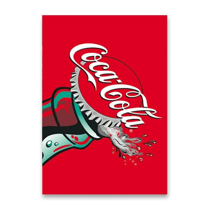 Hlavný obrázok produktu Školní sešit Coca Cola 2024 A4, linkovaný, 40 listů, mix motivů