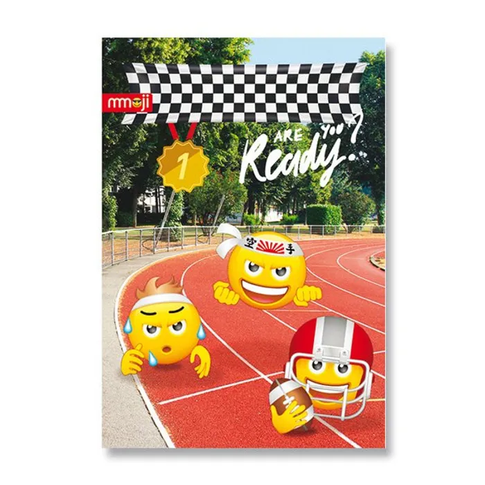 Hlavný obrázok produktu Školní sešit Emoji A5, linkovaný, 40 listů, mix motivů
