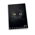 Školský zošit Pigna Monocromo Black A5, linajkový, mix motívov