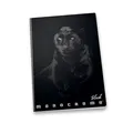 Školský zošit Pigna Monocromo Black A5, linajkový, mix motívov