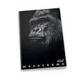 Školský zošit Pigna Monocromo Black A5, linajkový, mix motívov