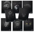 Školský zošit Pigna Monocromo Black A4, linajkový, 40 listov, mix motívov