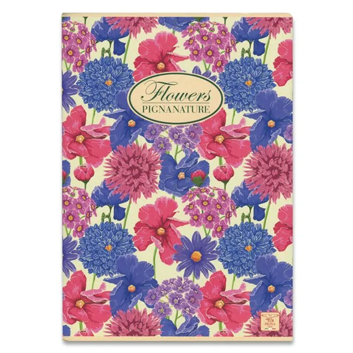 Hlavný obrázok produktu Školní sešit Pigna Nature Flowers A5, linkovaný, 40 listů, mix motivů