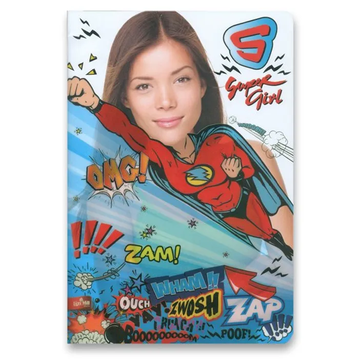 Hlavný obrázok produktu Školní sešit Superhero A4, linkovaný, 40 listů, mix motivů