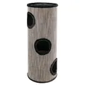 Ďalší obrázok produktu Škrabací valec pre mačky TOWER AMADO, 100cm, sivý melír/čierna
