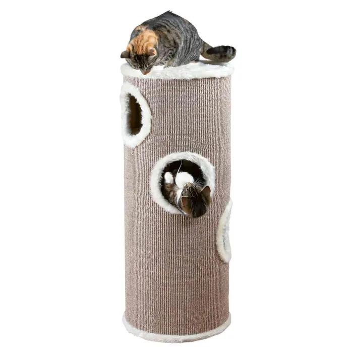 Hlavný obrázok produktu Škrabací válec pro kočky TOWER EDOARDO šedo/krémový 100 cm