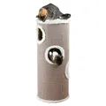 Ďalší obrázok produktu Škrabací valec pre mačky TOWER EDOARDO šedo/krémový 100 cm