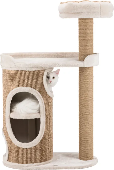 Hlavný obrázok produktu Škrabadlo FALCO s válcem a odpočívadlem 117 cm sv.šedé/hnědé