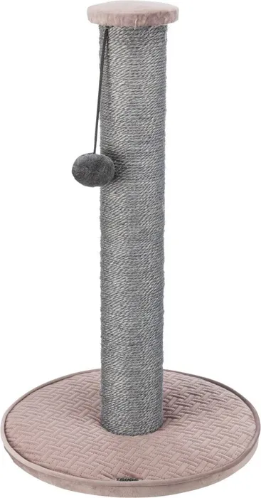 Hlavný obrázok produktu Škrabadlo LIVIA s bambulkou, sloupek 64 cm, starorůžová, sisal/plyš
