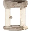 Ďalší obrázok produktu Škrabadlo MARCELA, podesta, 2 stĺpiky, odpočívadlo, 60cm, sisal/béžový plyš