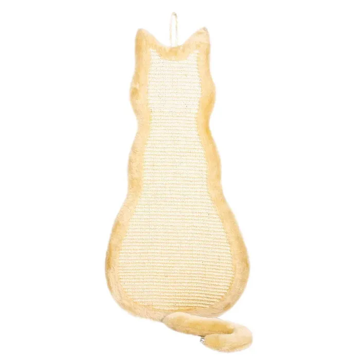 Hlavný obrázok produktu Škrábadlo závěsné tvar kočka 35x69cm - béžové