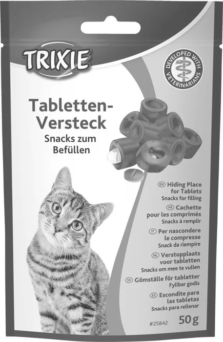 Hlavný obrázok produktu Skrýš na tablety, pamlsek pro kočky k naplnění medikací, 100 g