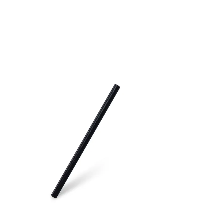Hlavný obrázok produktu Slámka (bio-kompozit) opakovaně použitelná černá `JUMBO` Ø8mm x 15cm [100 ks]
