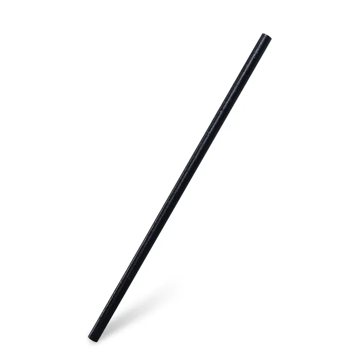 Hlavný obrázok produktu Slámka (bio-kompozit) opakovaně použitelná černá `JUMBO` Ø8mm x 24cm [100 ks]