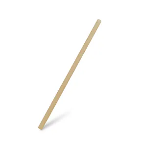 Slamka bio-kompozit prírodná hnedá `JUMBO` priemer 8mm x 25cm [100 ks]