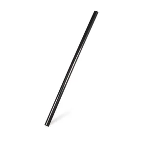 Slamky JUMBO plastové čierne 20 cm, priemer 8 mm [500 ks] (znova použiteľná)