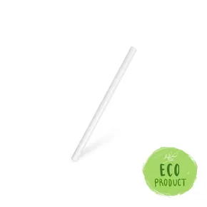 Slamka papierová biela `JUMBO` priemer 8mm x 15cm [100 ks]