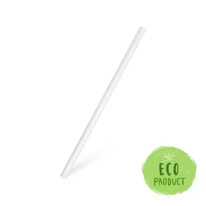 Slamka papierová biela `JUMBO` priemer 8mm x 20cm [20 ks]