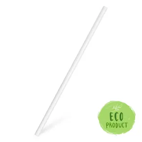 Slamka papierová biela `JUMBO` priemer 8mm x 25cm [100 ks]
