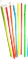 Slamky plastové flexibilné hygienicky balené 24 cm, priemer 5mm [100 ks] (znova použiteľná)
