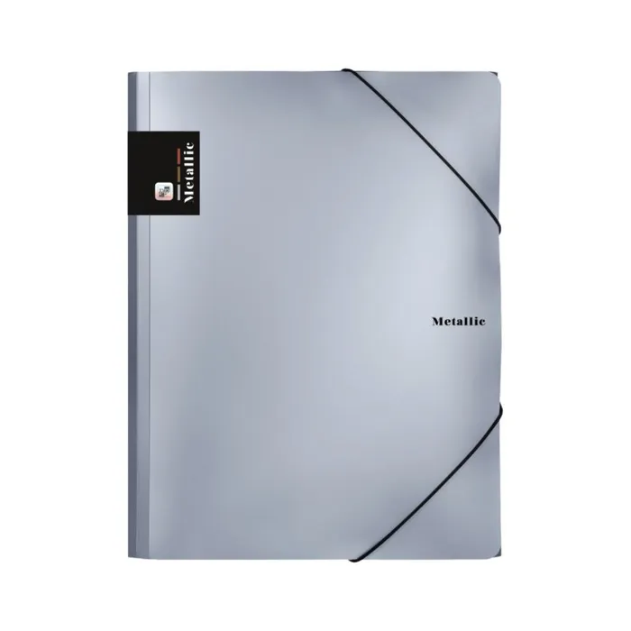 Hlavný obrázok produktu Sloha PP s gumou A4 Metallic stříbrná