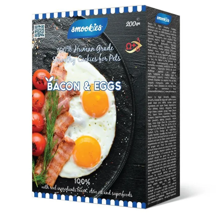 Hlavný obrázok produktu SMOOKIES Premium BACON - slaninové sušenky 100% human grade, 200g
