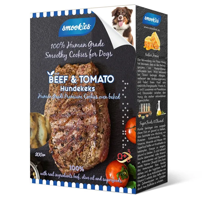 Hlavný obrázok produktu SMOOKIES Premium BEEF - hovězí sušenky 100% human grade, 200g