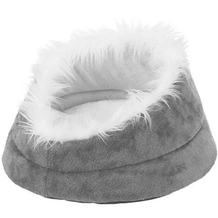 Hlavný obrázok produktu SOFT Edition pelech MINOU s vysokým okrajem, plyš, šedá/béžová 47 x 26 cm