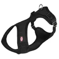 Ďalší obrázok produktu Soft postroj, jemný, vypolstrovaný, čierny XXS-XS: hruď: 28-40cm/15mm
