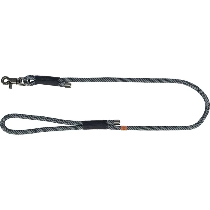 Hlavný obrázok produktu Soft Rope kulaté tkané vodítko, S-XL: 1.00 m/ 10 mm, černá/šedá