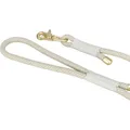 Ďalší obrázok produktu Soft Rope okrúhle tkané vodítko, S-XL: 1.00 m/ 10 mm, šedá/svetlošedá
