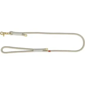 Soft Rope okrúhle tkané vodítko, S-XL: 1.00 m/ 10 mm, šedá/svetlošedá