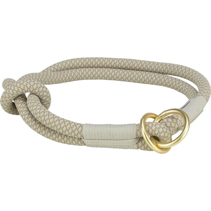 Hlavný obrázok produktu Soft Rope kulatý polostahovací obojek, šedá/světlešedá S: 35cm/ 10 mm