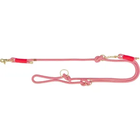 Mäkké predlžovacie vodítko Soft Rope, okrúhle tkané, červená/krémová, XS-S: 2,00 m / 6 mm, NOVINKA